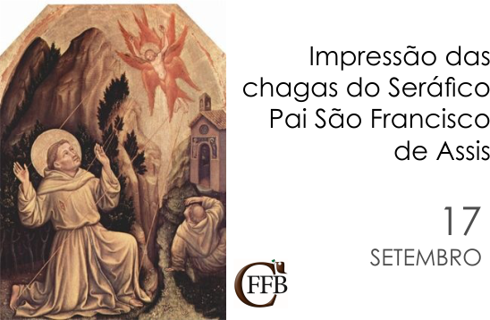 Impressão das Chagas de São Francisco de setembro CFFB Conferência da Família Franciscana