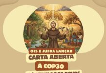 OFS E JUFRA lançam Carta Aberta à COP30 e à Cúpula dos Povos no Dia de São Francisco de Assis