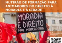 Inscreva-se no Mutirão de Formação “Direito à Moradia e à Cidade”